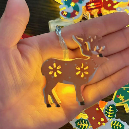 🎄 Jul Led Järn Dekorativa Ljus String ✨