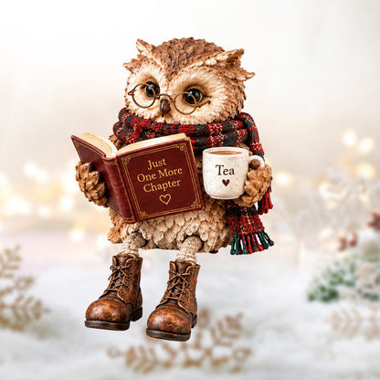 Heartwarming Reading Owl Figurine