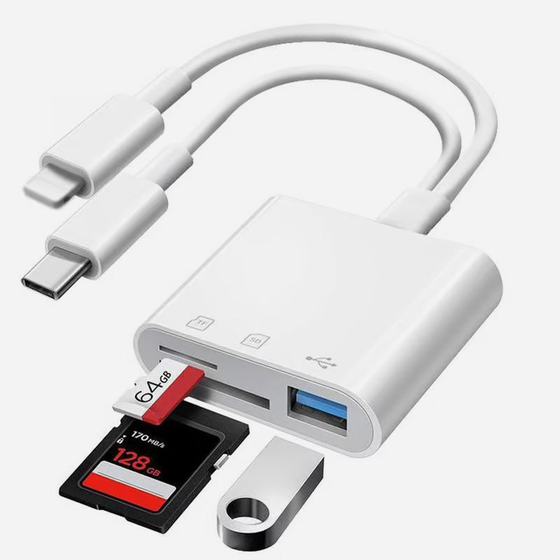 SD/TF/USB-kortläsare