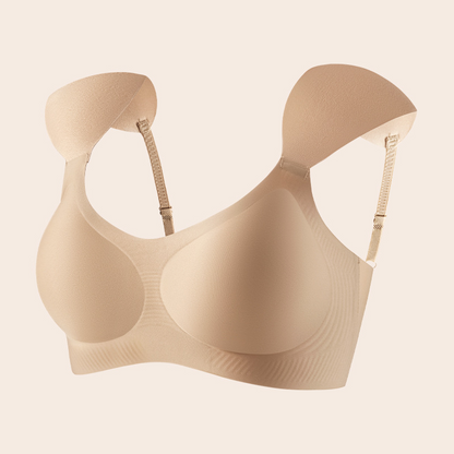 Rätvinklad axelvadderings-bh – Mjukt stöd med ett rent, modernt utseende ✨