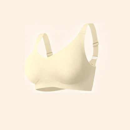 Sömlös och bygelfri sport-bh i plusstorlek