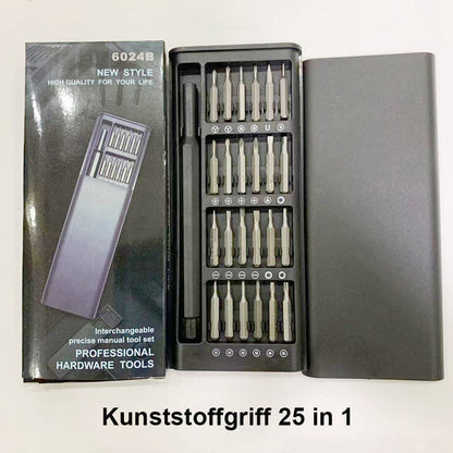 25 i 1 multifunktionsskruvmejselsats