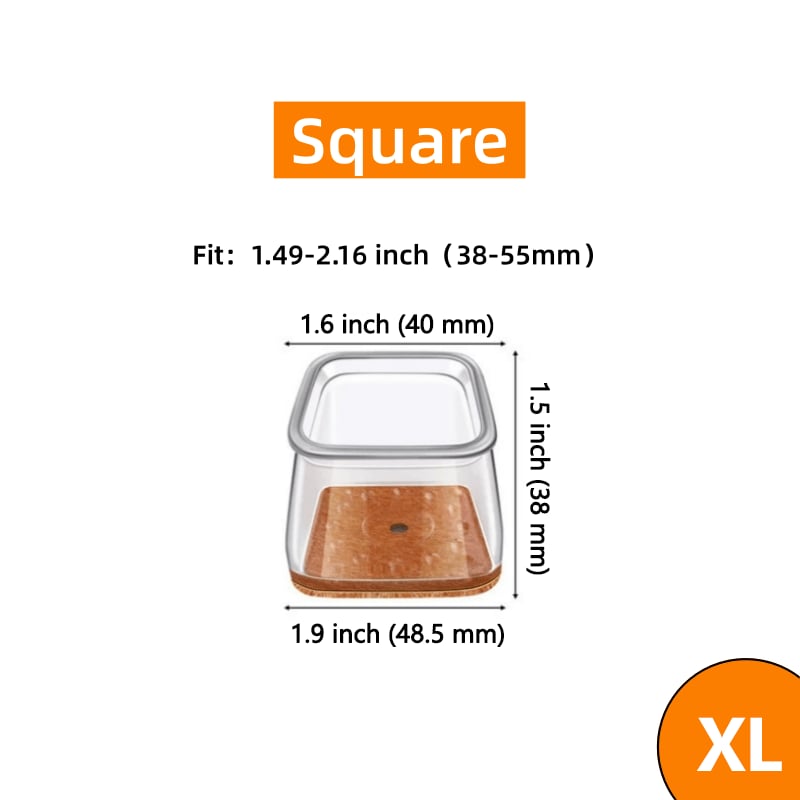 ✨ Transparenta benskydd för bord och stolar - Förtjockade, slitstarka, tysta och reptåliga filtbenskydd