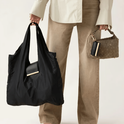 ✨🔥Hopfällbar nyckelringsväska - Stor, miljövänlig och praktisk shoppingväska