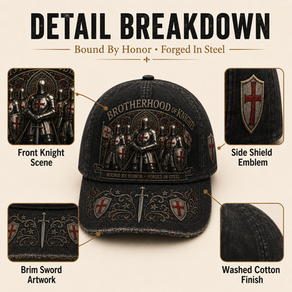 ⚔️Templar cap - Bound by honour, forged in steel 🛡️