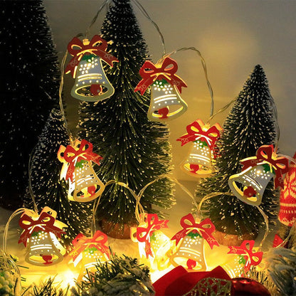 🎄 Jul Led Järn Dekorativa Ljus String ✨
