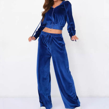 Damtröja Med Dragkedja Och Byxor, 2-delat Set