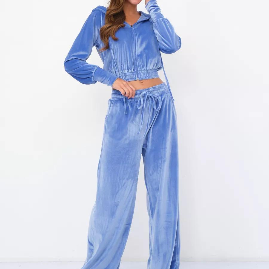 Damtröja Med Dragkedja Och Byxor, 2-delat Set