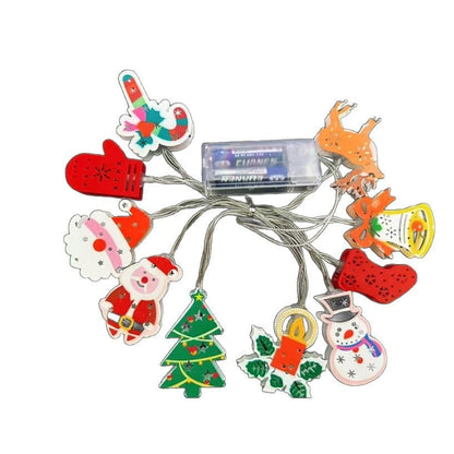🎄 Jul Led Järn Dekorativa Ljus String ✨