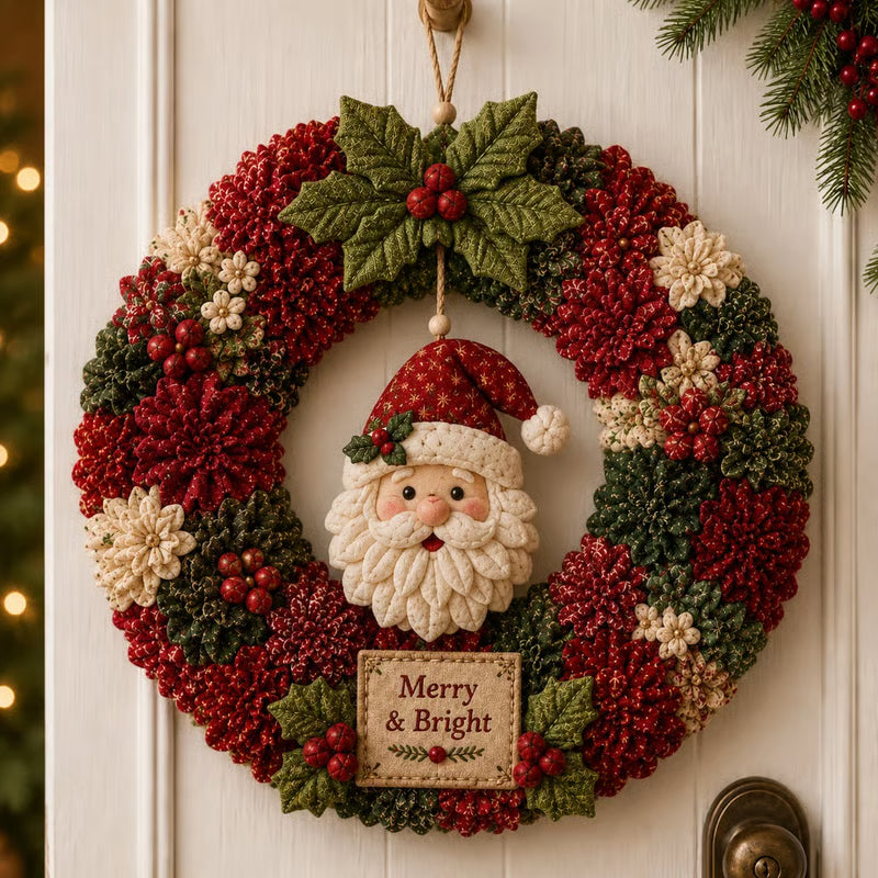 🏆Limited-time offer: 50% OFF🎁🎄 DIY kit for a 3D fabric wreath