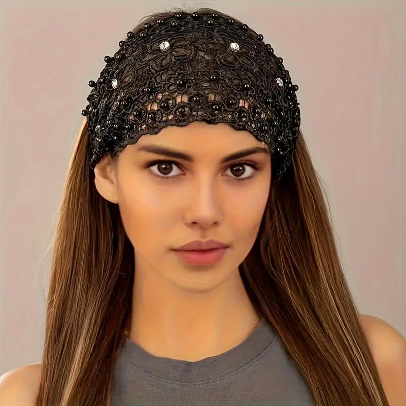 🔥Hot Sale-kampanj 49% rabatt🎁 Boho-chica kristall- och pärlprydda breda pannband för kvinnor