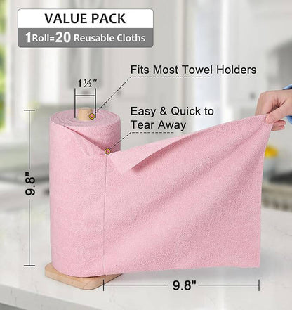 ♻️Återanvändbara pappershanddukar av mikrofiber, rulle🧻