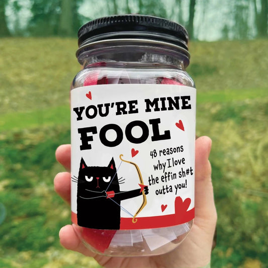 🏹❤️ Rolig alla hjärtans dag-burk 😻 Berätta att du älskar dem — Med 48 grymma citat 🎁Klar att ge bort — ingen stress med inslagningen!