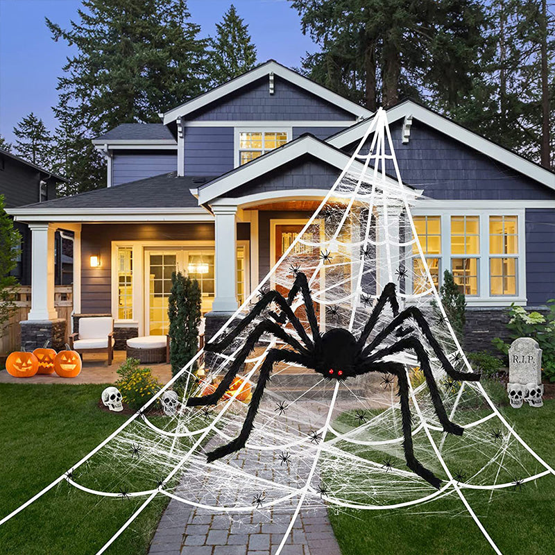 Halloween Glowing Spider Web Lights