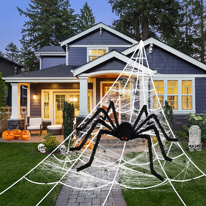 Halloween Glowing Spider Web Lights