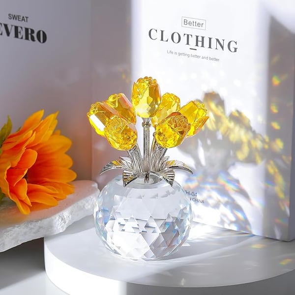 🌈✨ Kristallrosblommor - Kreativ heminredning ✨🌈