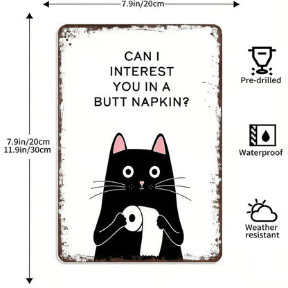 🔥Sista dagen 49% rabatt – Vintage väggkonst med svartvita katter