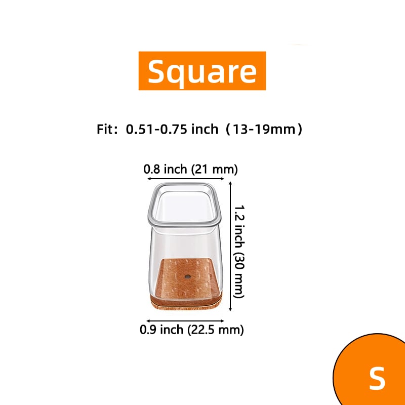 ✨ Transparenta benskydd för bord och stolar - Förtjockade, slitstarka, tysta och reptåliga filtbenskydd