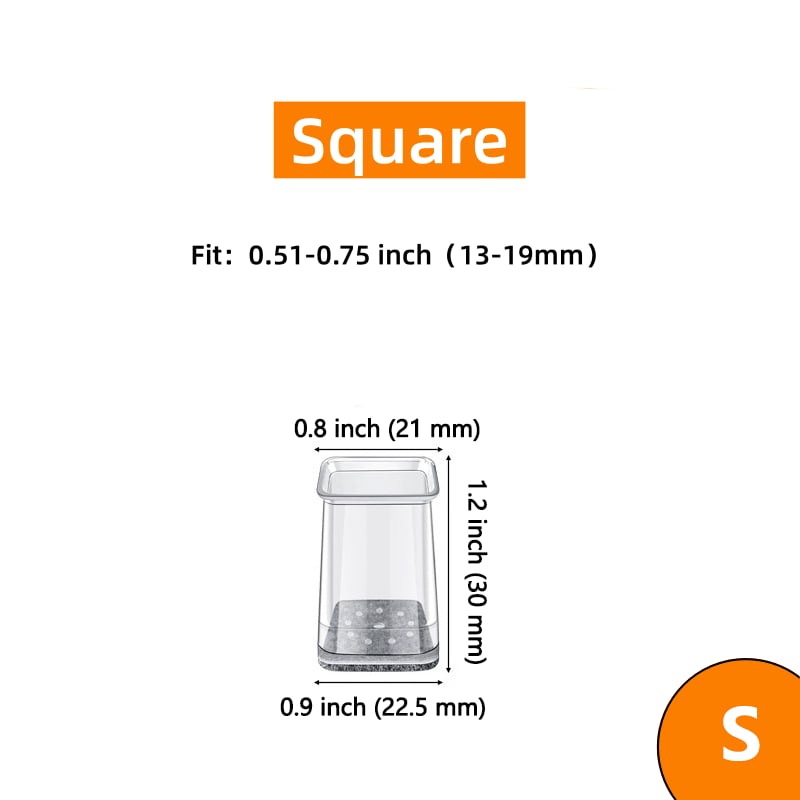 ✨ Transparenta benskydd för bord och stolar - Förtjockade, slitstarka, tysta och reptåliga filtbenskydd