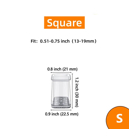 ✨ Transparenta benskydd för bord och stolar - Förtjockade, slitstarka, tysta och reptåliga filtbenskydd
