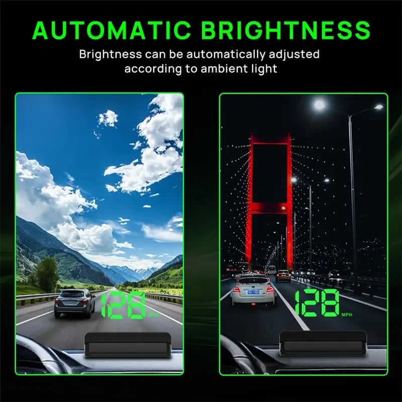 🔥🔥Head-up-display för bil med GPS och digital hastighetsmätare