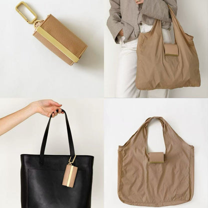 ✨🔥Hopfällbar nyckelringsväska - Stor, miljövänlig och praktisk shoppingväska