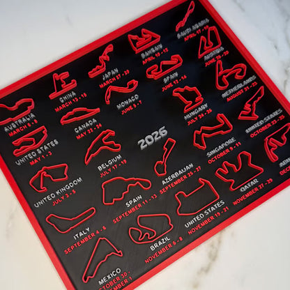 🏎️SISTA DAGENS REA – 50 % RABATT📅Formel 1-kalender 2026 F1