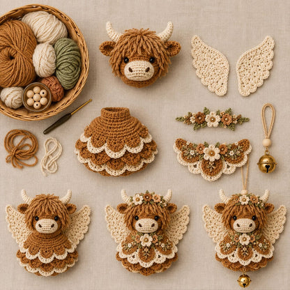 🔥Animal Angel Crochet Ornament DIY Kit