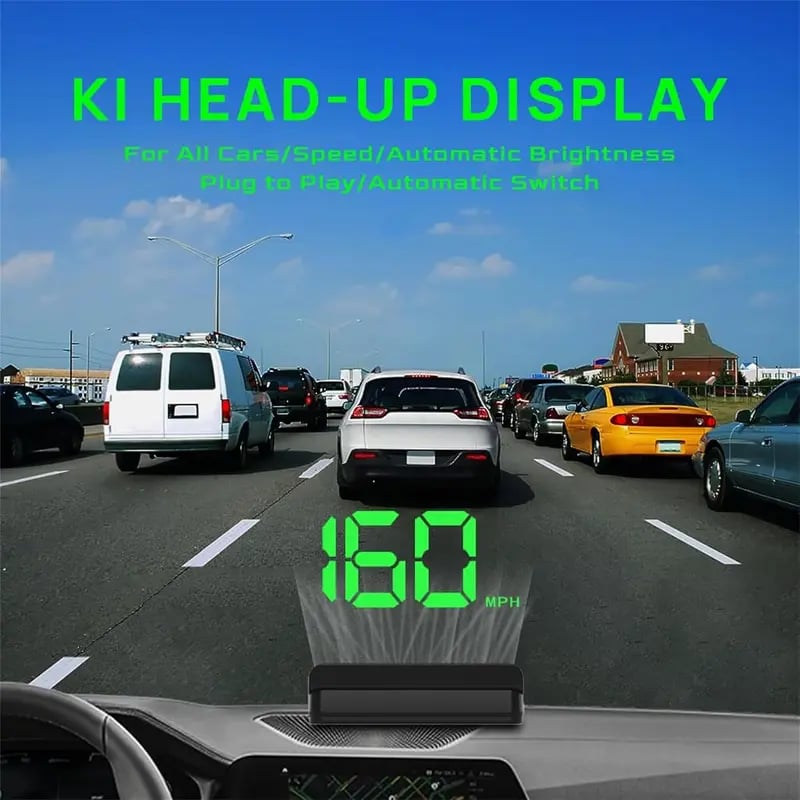 🔥🔥Head-up-display för bil med GPS och digital hastighetsmätare