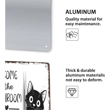 🔥Sista dagen 49% rabatt – Vintage väggkonst med svartvita katter