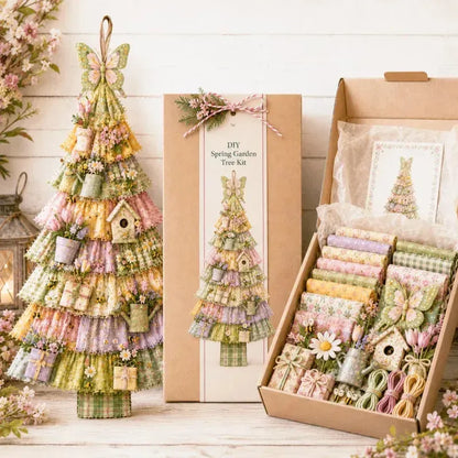 🎄 DIY Patchwork Christmas Tree Door Hanger | Rustic Christmas Decoration