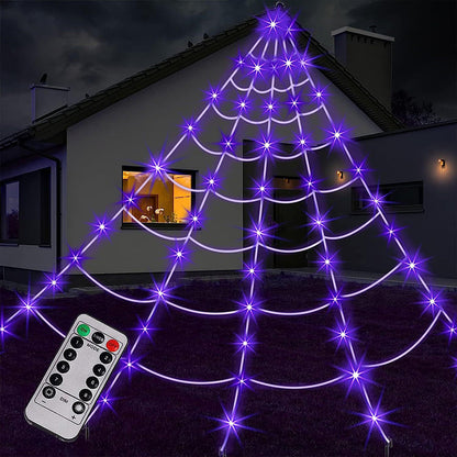 Halloween Glowing Spider Web Lights