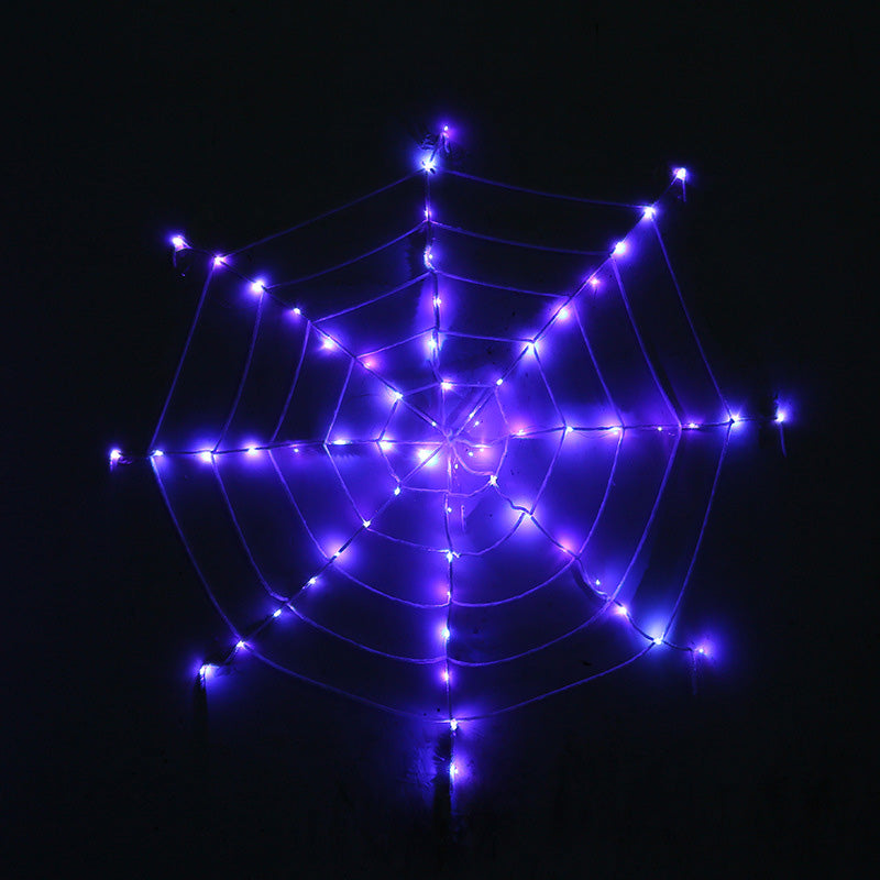 Halloween Glowing Spider Web Lights