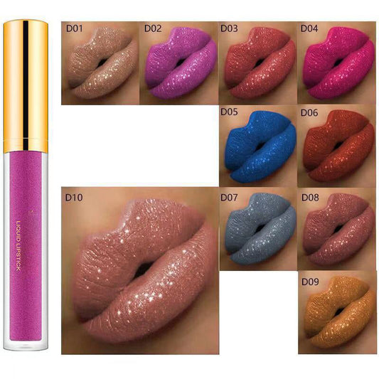Hot sale-Metallic flytande diamantglitter läppstift🔥Köp 1 få 1 gratis