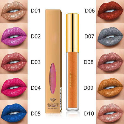 Hot sale-Metallic flytande diamantglitter läppstift🔥Köp 1 få 1 gratis