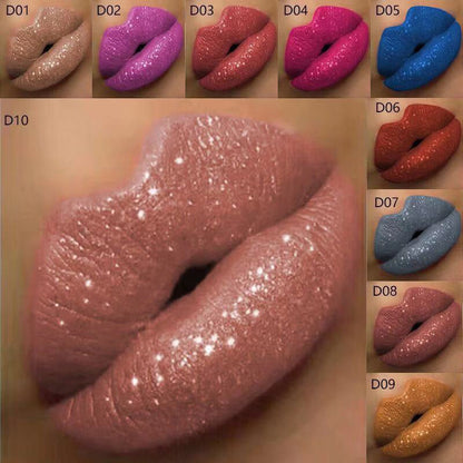 Hot sale-Metallic flytande diamantglitter läppstift🔥Köp 1 få 1 gratis
