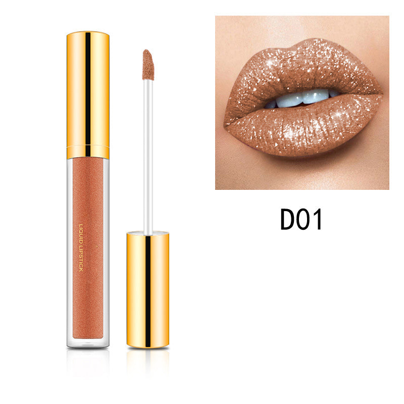Hot sale-Metallic flytande diamantglitter läppstift🔥Köp 1 få 1 gratis