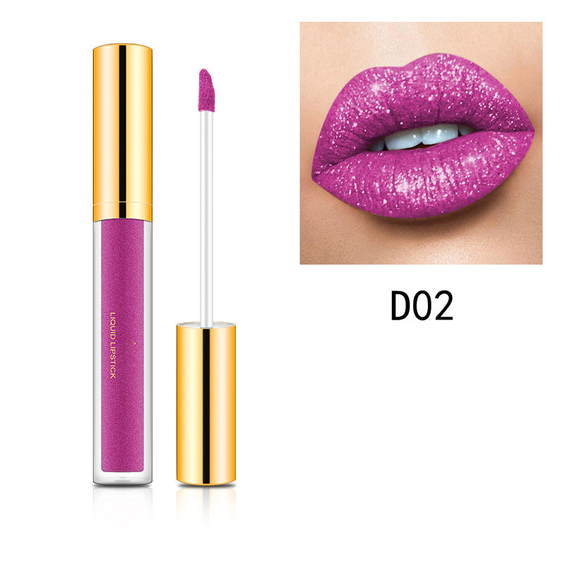Hot sale-Metallic flytande diamantglitter läppstift🔥Köp 1 få 1 gratis