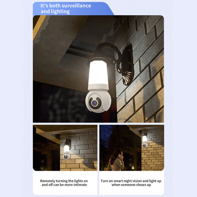 Intelligent wifi-övervakningskamera med lju✨Fri frakt