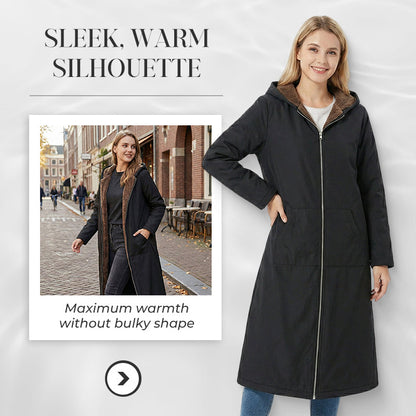 Gott nytt år! 🎊⏰ Lång damparkas i vintage-modell med mysigt foder och huva.