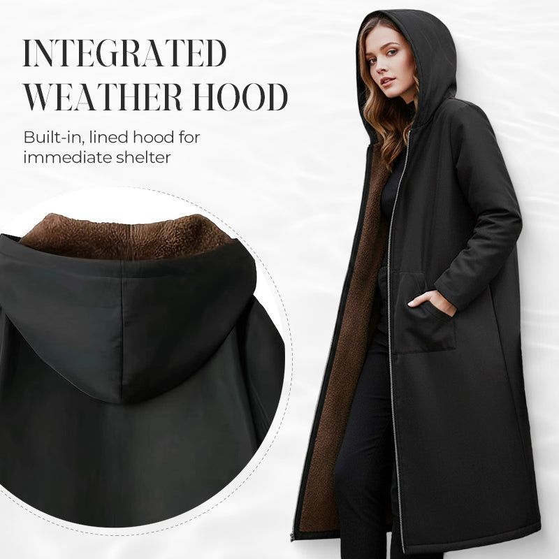 Gott nytt år! 🎊⏰ Lång damparkas i vintage-modell med mysigt foder och huva.