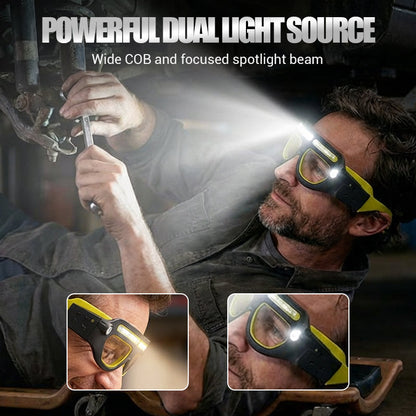 ⏰Uppladdningsbar LED-glasögonpannlampa