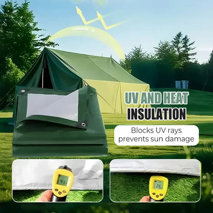⏰Kraftfull vattentät presenning med UV-skydd
