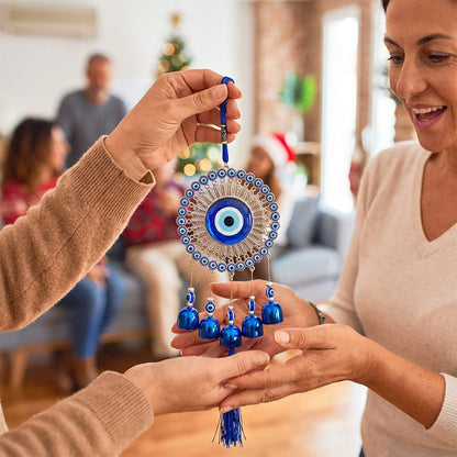 🔮50% RABATT! ✨ Nazar Amulet Vindklocka – Autentiskt skydd, lugnande klockor och andlig symbolik för hemmet eller presenten 🌬️