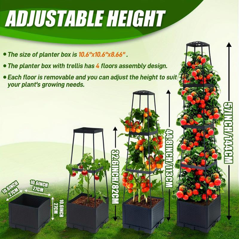 ⏳Tidsbegränsat erbjudande⏰Upphöjda krukor med spaljé💐