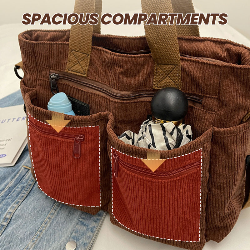 🤎 Elegant axelväska i vintagestil – enfärgad, praktisk och snygg för vardagsbruk