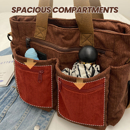 🤎 Elegant axelväska i vintagestil – enfärgad, praktisk och snygg för vardagsbruk