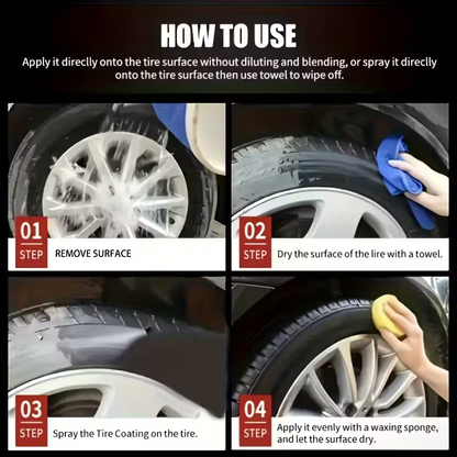 🏆 Last Day Special:🚗✨ Car Tire & Plastic Trim Renewal Paste – Restores Shine, Prevents Cracking & Easy Application