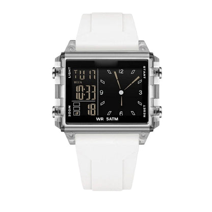 ⏳Time-Limited Special⏰Waterproof Transparent Digital Watch – 50M Rating, Luminous Display, Hybrid Time ✨