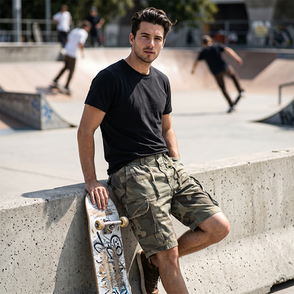 🩳Men's Casual Relaxed Fit Cargo Shorts Multi-Pockets Breathable Rugged🌲